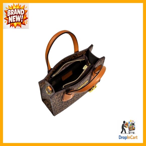 Luxury PU Leather Tote Crossbody Bag Adjustable Strap Zipper Closure Fashionable - Picture 7 of 7